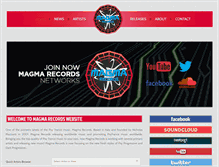 Tablet Screenshot of magmarecords.it